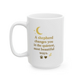 Meet The Shepherds — Jax — “A Shepherd Changes You in the Quietest, Most Beautiful Ways” 15oz Ceramic Mug