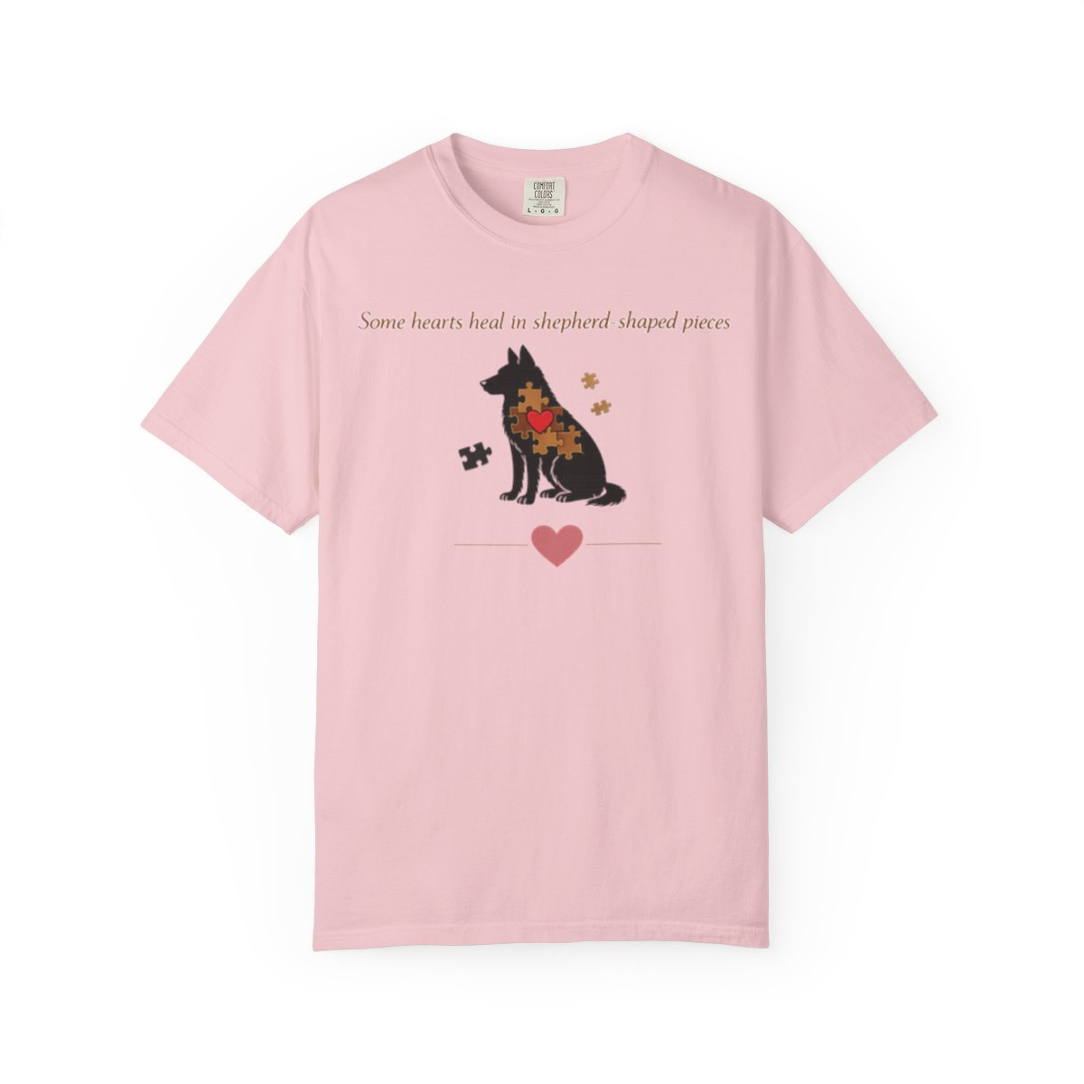 Some Hearts Heal in Shepherd‑Shaped Pieces — Shepherd Mom Collection Tee