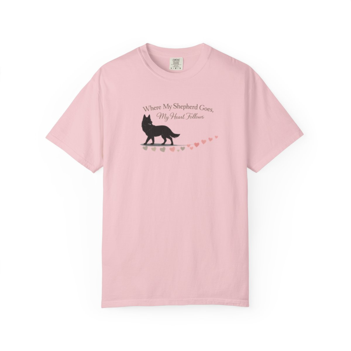 Where My Shepherd Goes, My Heart Follows — Shepherd Mom Collection Tee